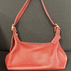 Vintage Coach Legacy Red Leather Hobo Bag